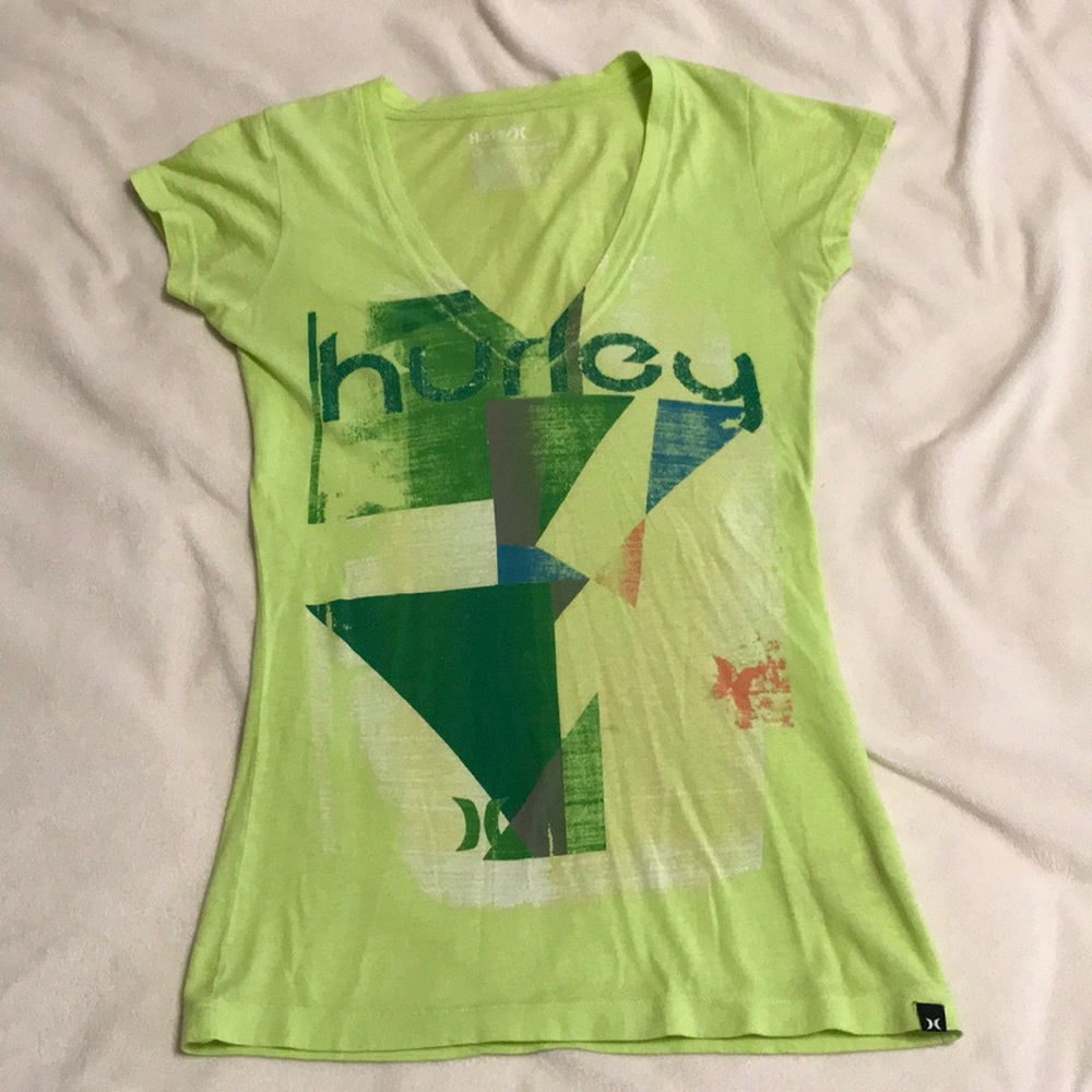 Lime green Hurly Tee! 3 for $15